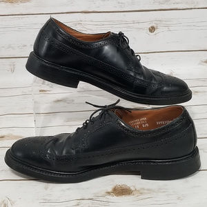 Bostonian Mens Black Wing tip Sz 12 D/B